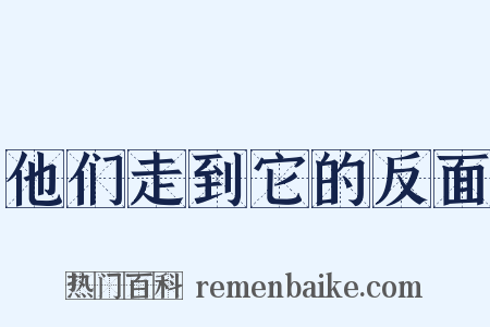 他们走到它的反面是什么意思的图片